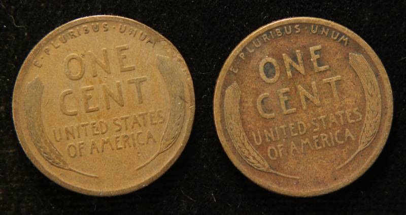lot 37 image: 2 EARLY DATE WHEAT CENTS 1915-D 1915-S