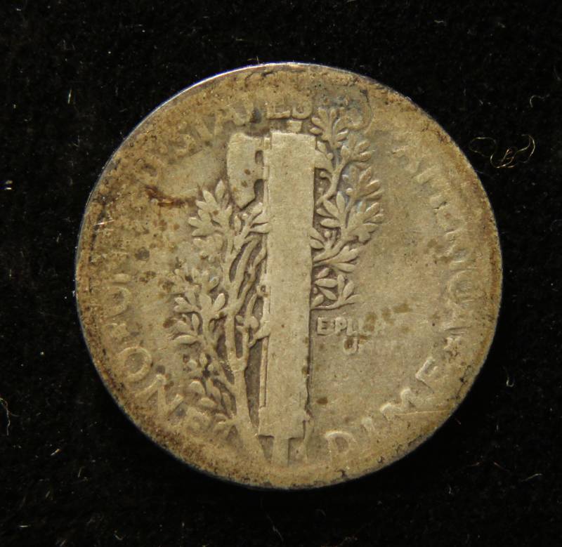 lot 45 image: 1921 MERCURY SILVER DIME BETTER DATE COIN
