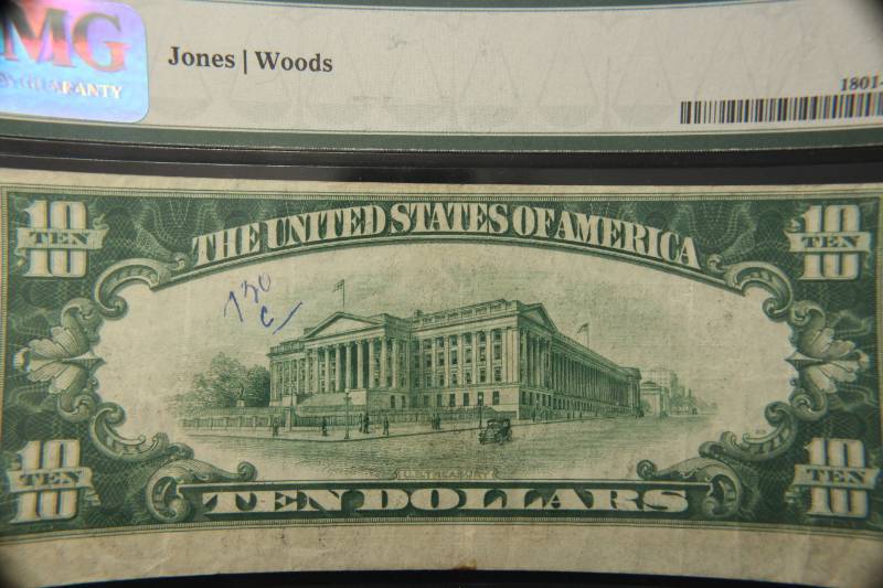 lot 21-A image: 1929 MEMPHIS TENNESSEE NATIONAL BANK NOTE CHARTER#13349 VF20 PMG CERTIFIED