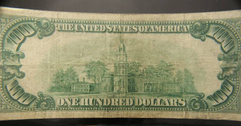 lot 26-A image: 1934 US $100 FEDERAL RESERVE KANSAS CITY NOTE