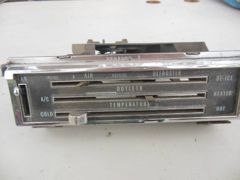 1967 - 1972 AC Heat controls...