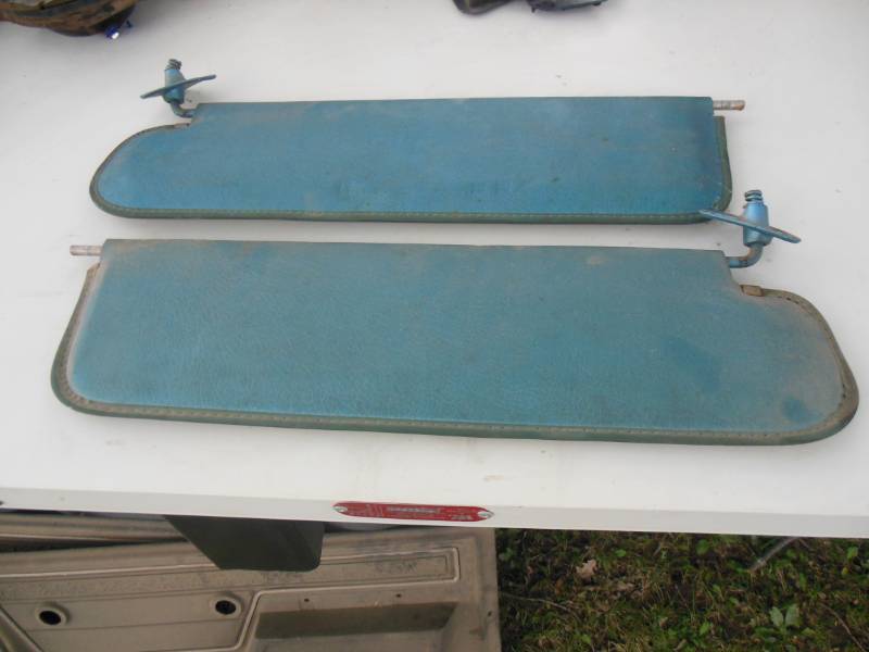 67 - 72 pair of Chevy blue sunviso...