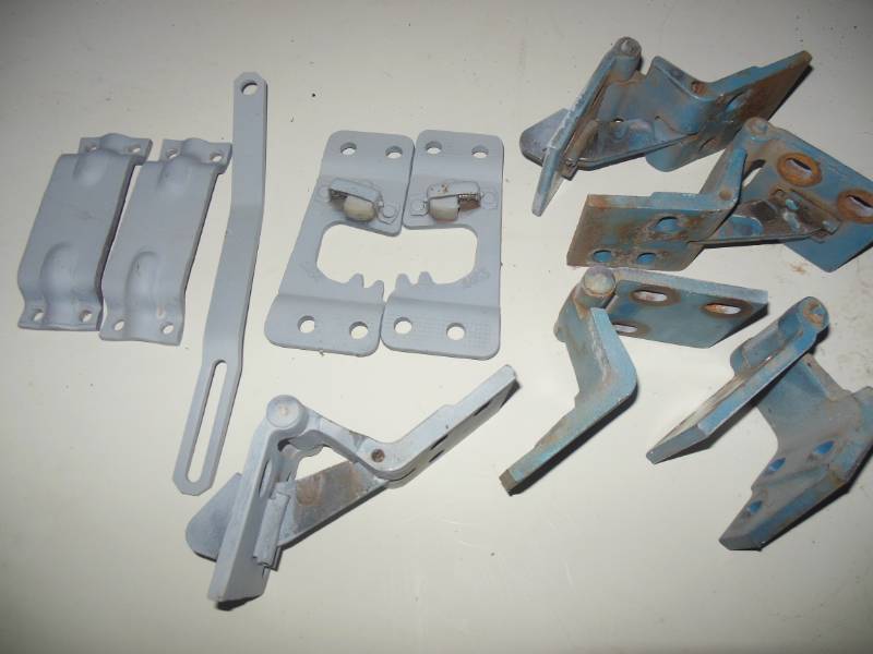 Pair of door hinges, right and left...