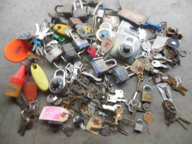 Padlocka and more, key collection...