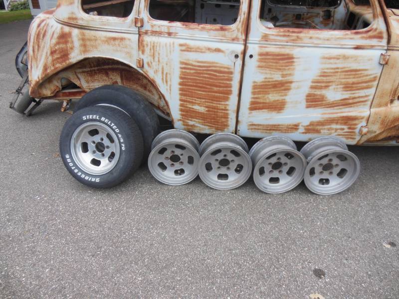 Set of five mag wheels, 14 x 7...