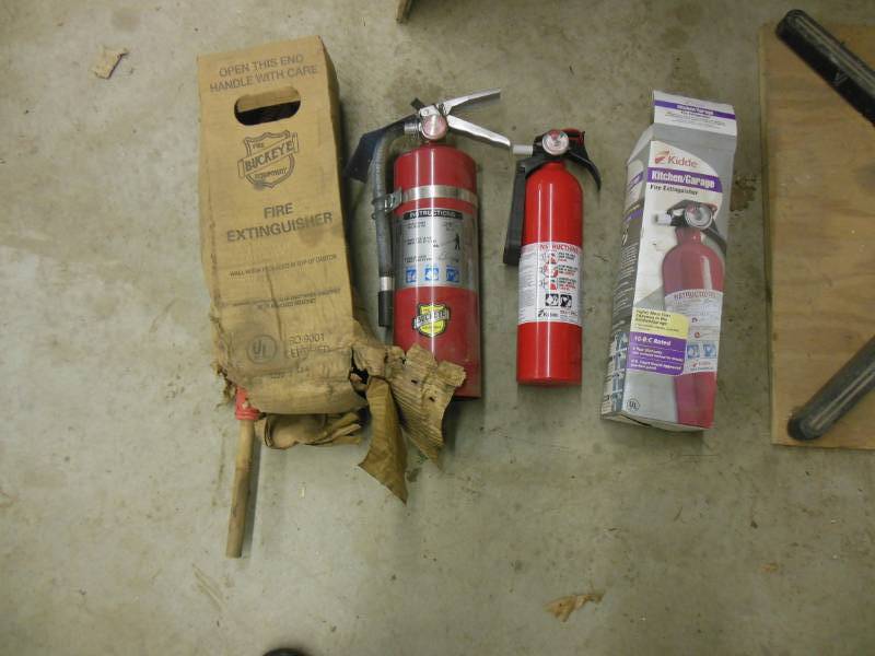 2 Fire extinguishers...