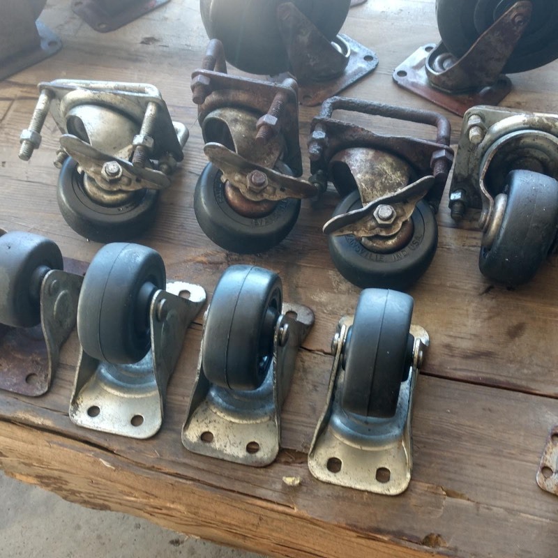 Vintage Casters and Caster Hardware Parts