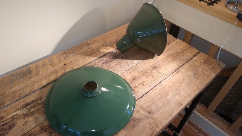 Green Porcelain Enamel Industrial Light Hoods (2)
