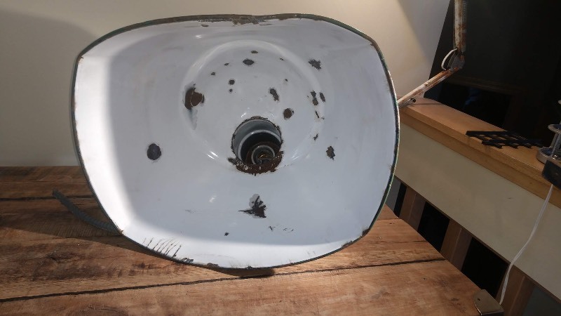Green Porcelain Enamel Industrial Light Hood