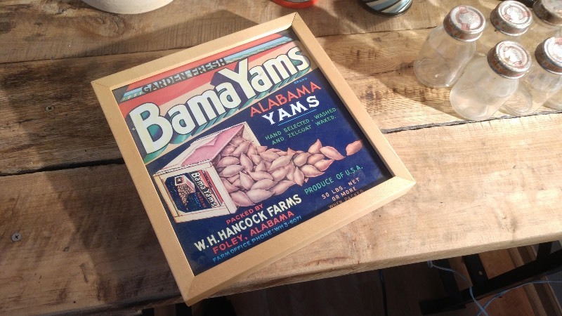 Clay Jar, Vintage Thermos, 8786 Water Street Plaque, BamaYams Advertising, Vintage Jars