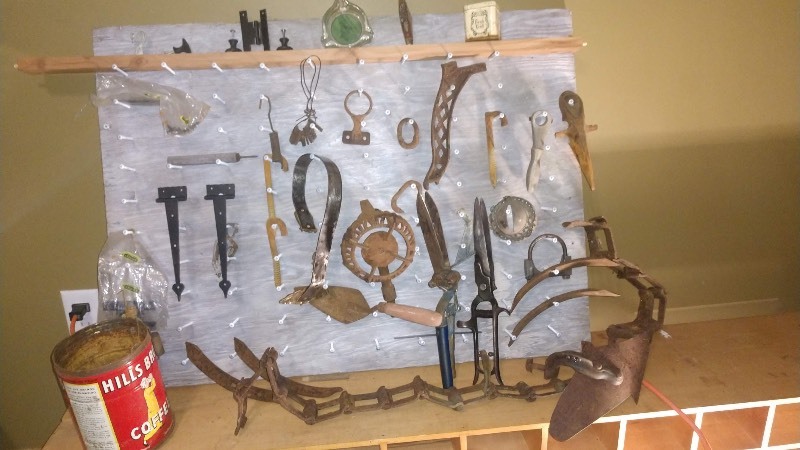 Farm Tools w Pegboard