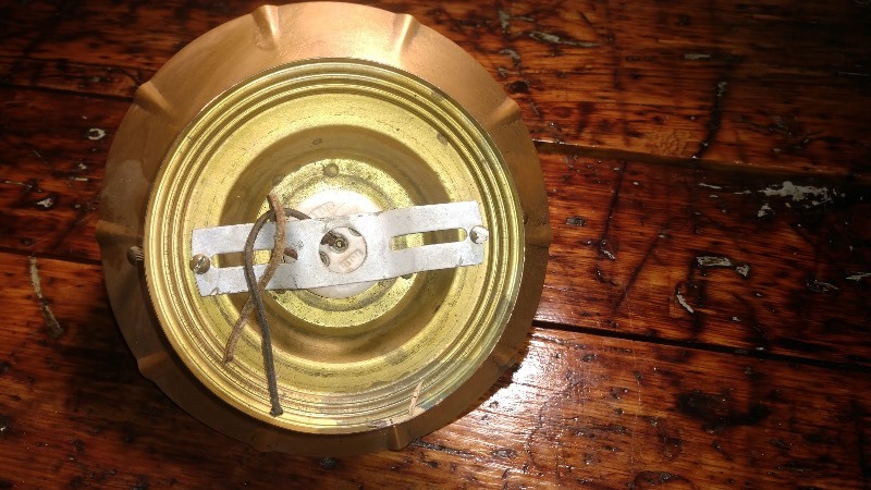 Vintage Brass Flush Mount Acorn Glass Ceiling Light