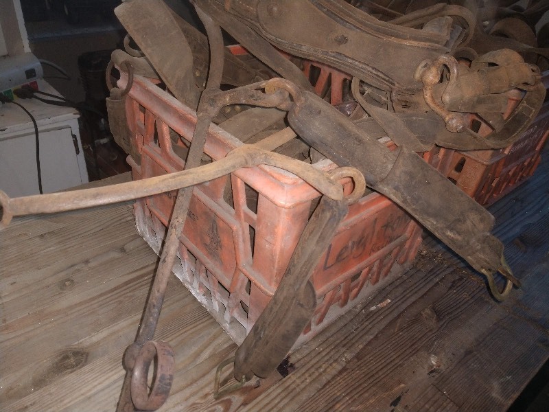 Vintage JR Horse Stirrups and Bridles
