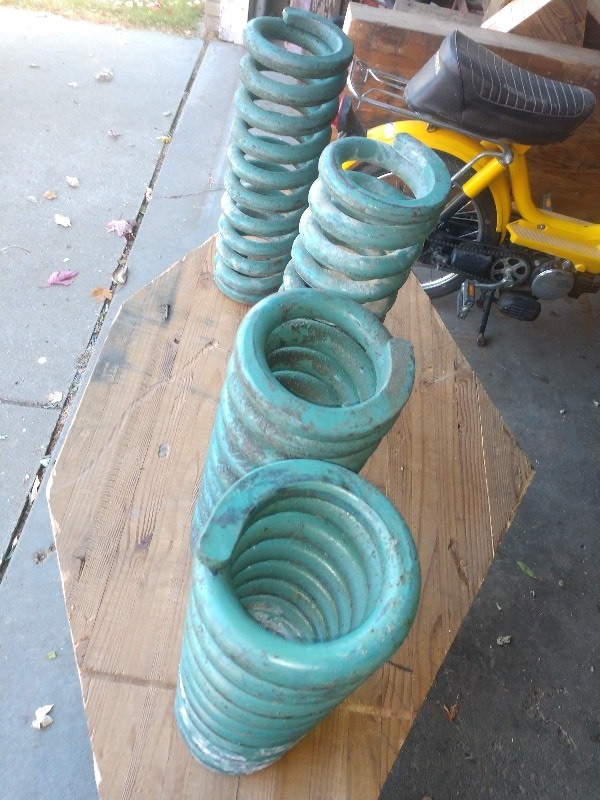 Vintage Industrial Metal Coil Springs