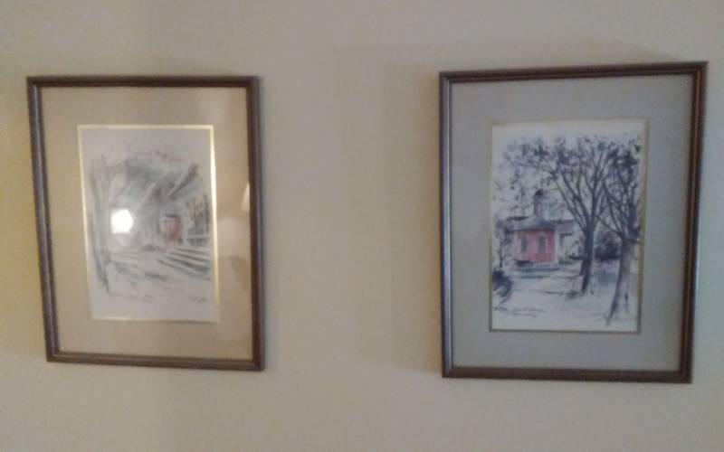 lot 4 image: Pair Of Framed Pictures 15x19