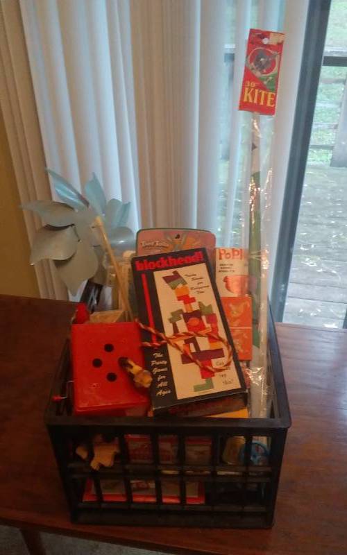 lot 40 image: Crate Of Vintage Toys