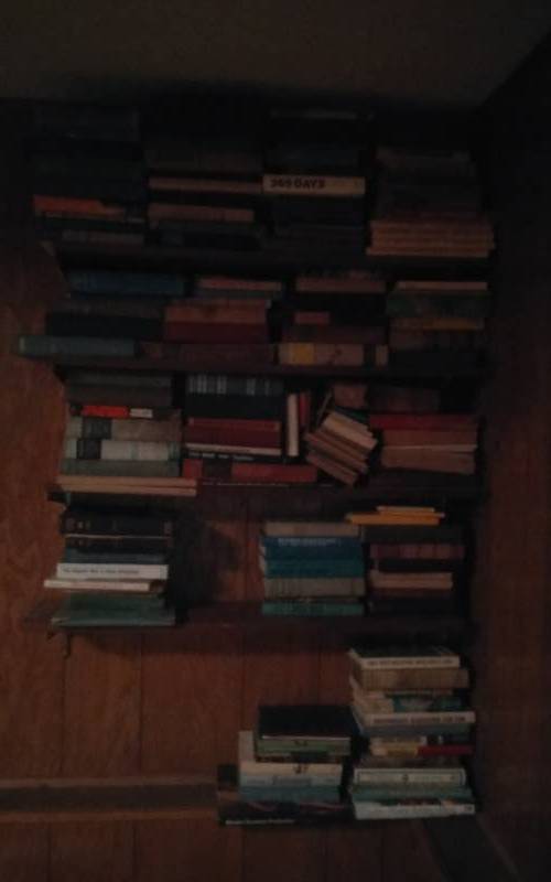 lot 62 image: Wall Shelves Old Books Bring Screwdriver