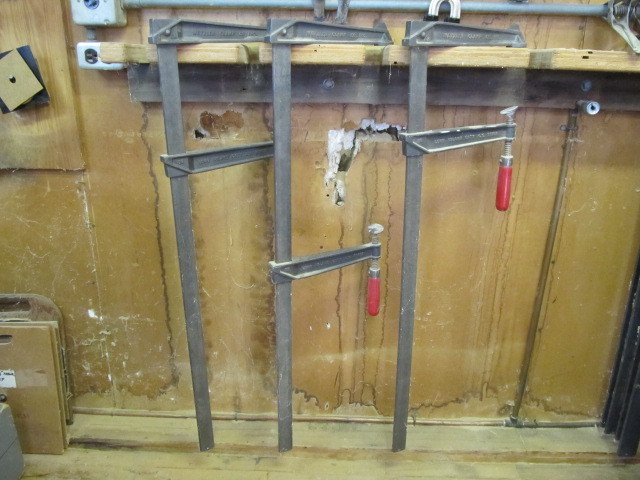 lot 99 image: 3 LARGE Vintage Heavy Duty WETZLER Bar Clamps