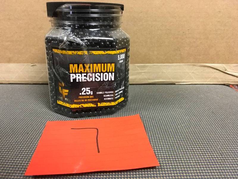 lot 7 image: Crosman Airsoft Ultra Heavy BBs - 5000 Count not used