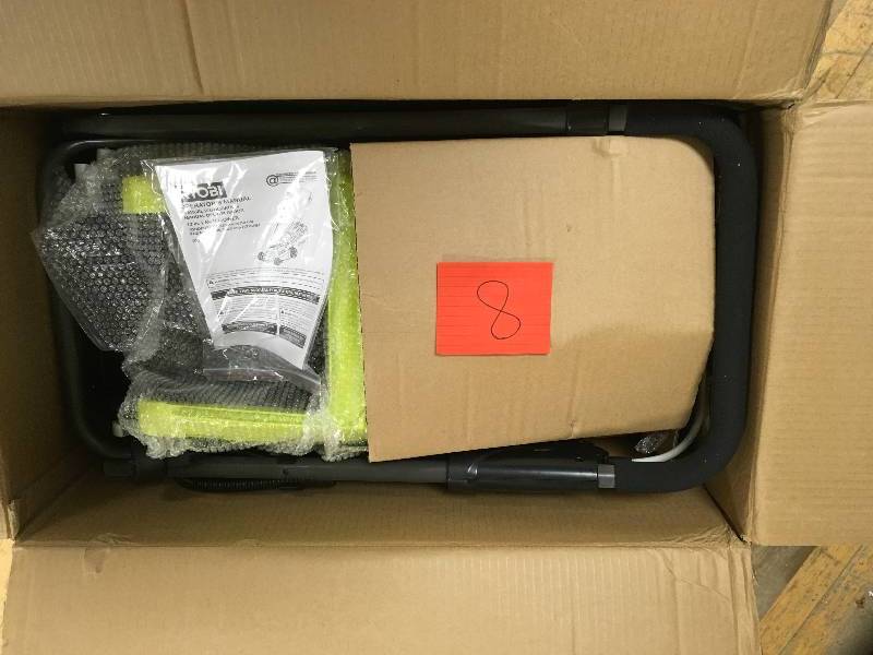 lot 8 image: Ryobi Ryac130 13 In. 11 Amp Corded Electric Walk Behind Push Mower not used