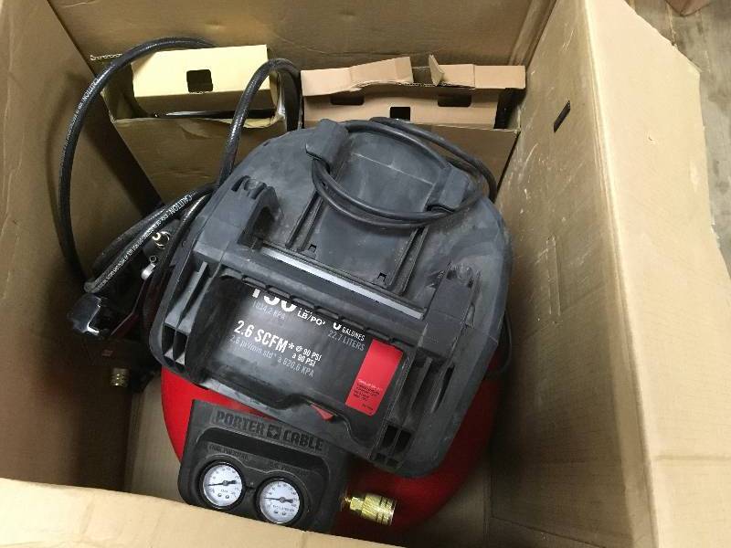 lot 30 image: Porter-Cable PCFP12234 3-Tool Finish Nailer & Brad Nailer Combo Kit in working conditions