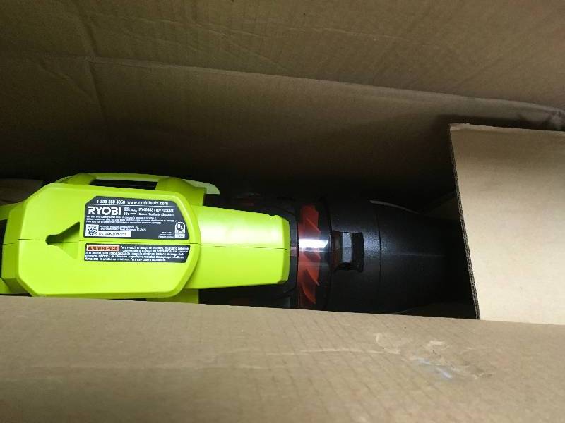 lot 31 image: Ryobi Tools RY40403 40V 110 MPH Lithium-Ion Cordless Jet Fan Blower, Bare Tool Only in working conditions