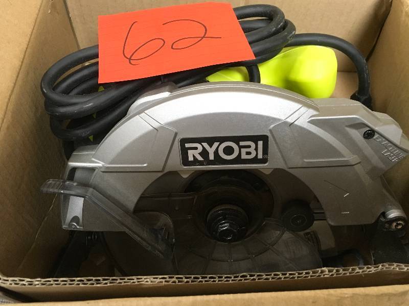lot 62 image: Ryobi 7-14 Circular Saw With Exactline Laser in working conditions