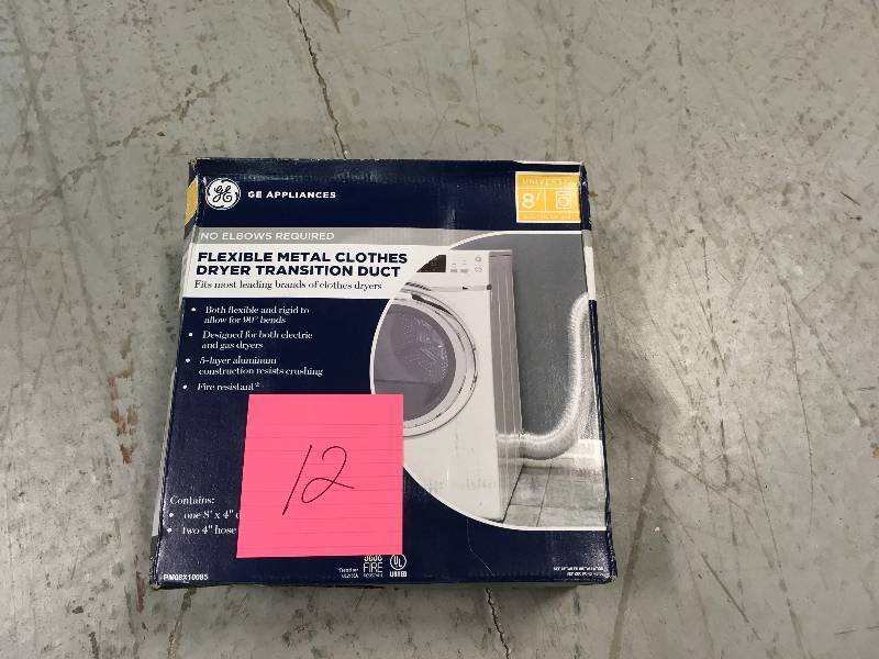 lot 12 image: Flexible Metal Dryer Duct in good conditions