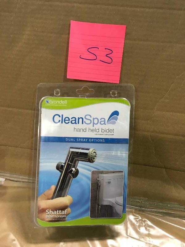 lot 53 image: CleanSpa Hand Held Bidet in Silver in good conditions