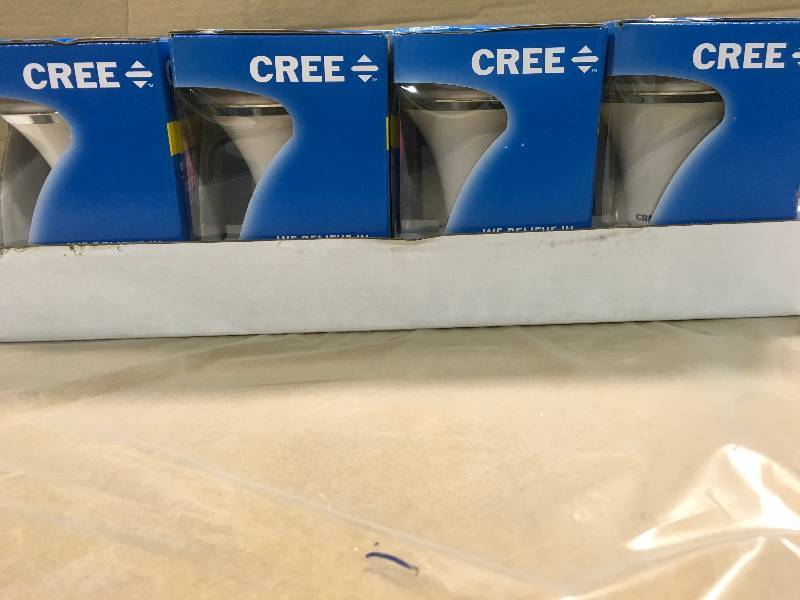 lot 63 image: LOT OF 4 Cree Lighting CLLBR3065W27KM3 Dimmable LED Lamp new