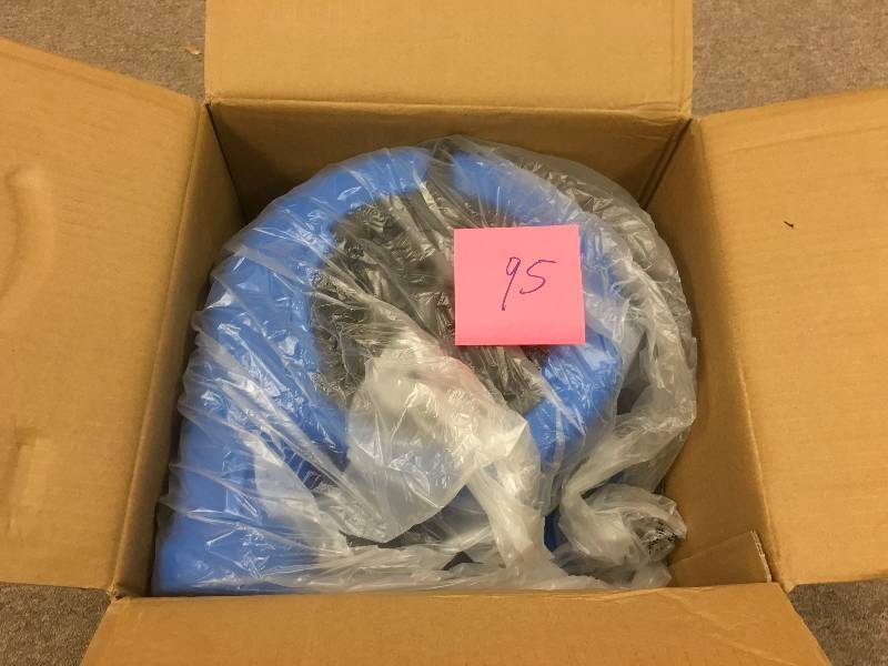 lot 95 image: B- AIR 14 HP Air Mover for Water Damage Restoration Carpet Dryer Floor Blower Fan Home and Plumbing Use, Blue in good conditions
