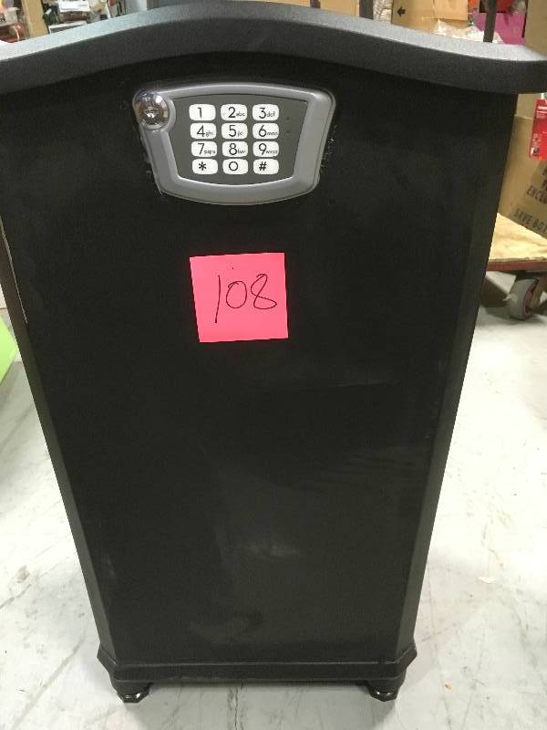 lot 108 image: elephantrunk II Parcel Drop Box Rubbed Bronze - Architectural Mailboxes 6950RZ  BAD LOCK its unlock
