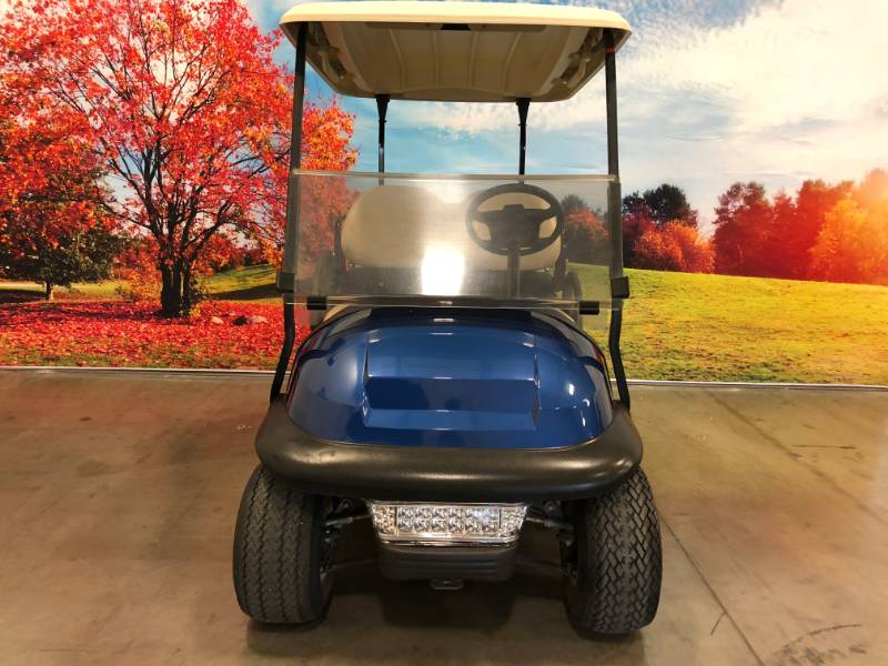 lot 2 image: Metallic Blue Club Car Precedent 48v Electric Golf Cart