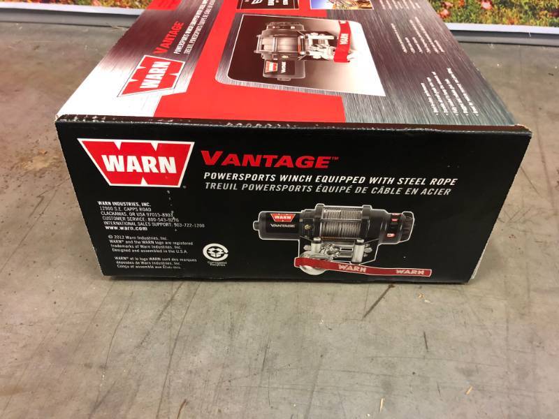 lot 11 image: WARN Winch Vantage 4000- NEW IN BOX- NEVER OPENED