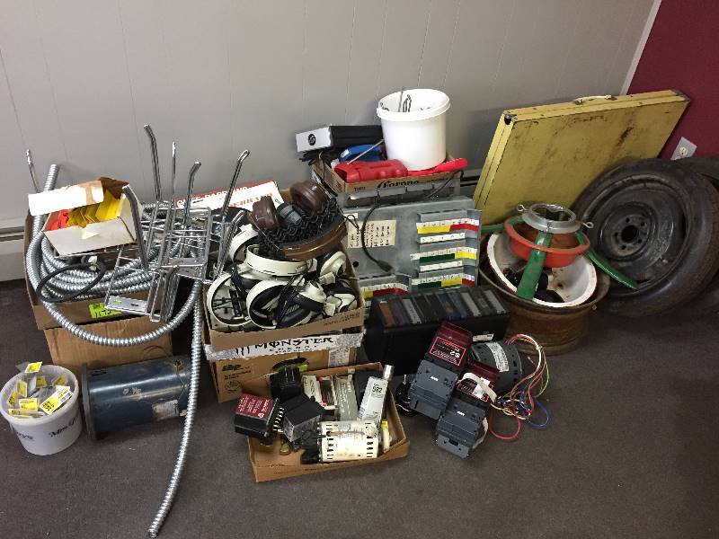 lot 254 image: Large Lot of Misc - Albums, Coin Changers, Head Phones, Tubing, Much more