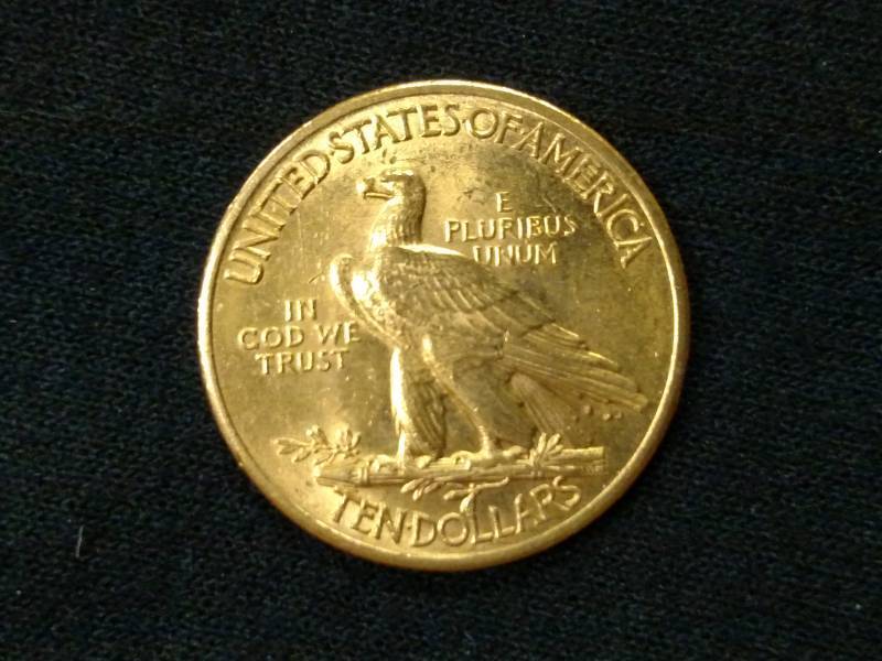 1932 Ten Dollars Indian Head Gold E...