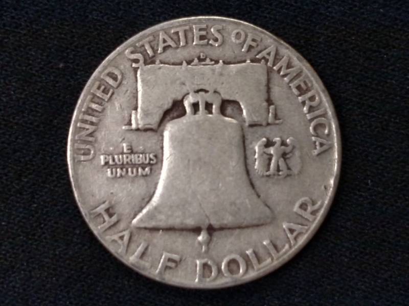 1952 D Franklin Silver Half Dollar...
