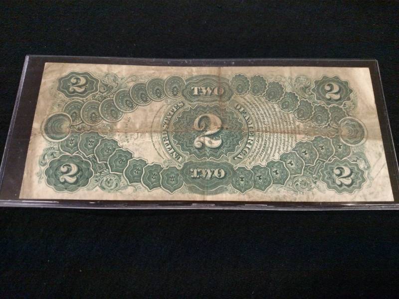 1917 Large Size Two Dollars Red Sea...