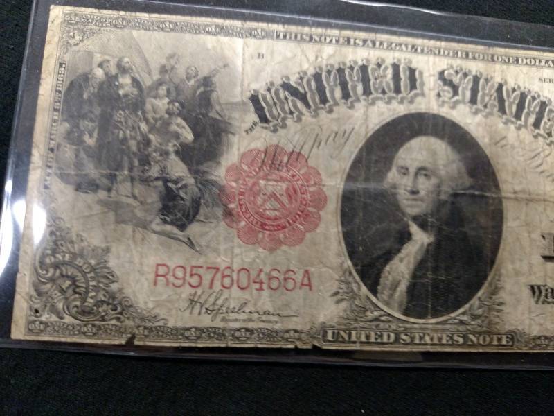 1917 Large Size One Dollar Red Seal...