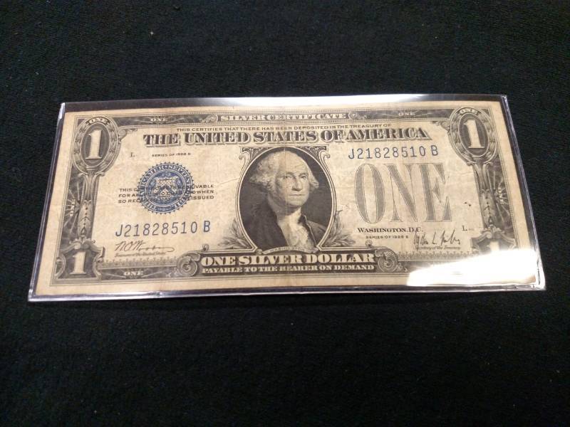 1928 B Funny Back One Dollar Silver...