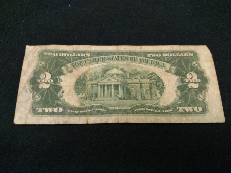 1928 D Two Dollars Red Seal Note...