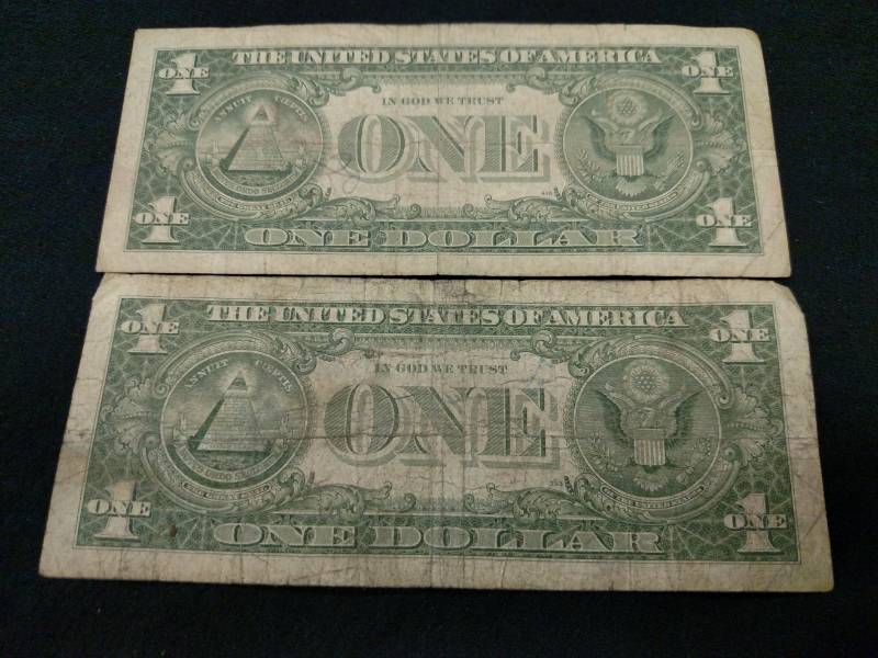 1957 A & 1957 B One Dollar Silver C...
