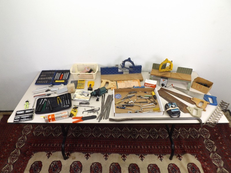 lot 53 image: Lot of Misc Tools, Saws, Hardware, etc.