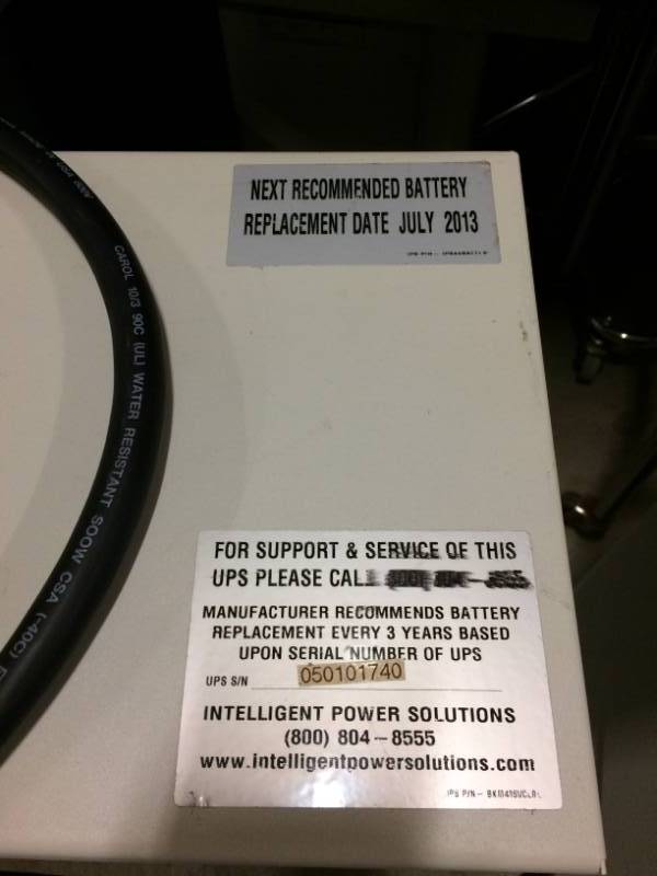 Toshiba 1600EP UPS&nbspSingle phase, double conversion UPS system with a tower design - Batteries Removed