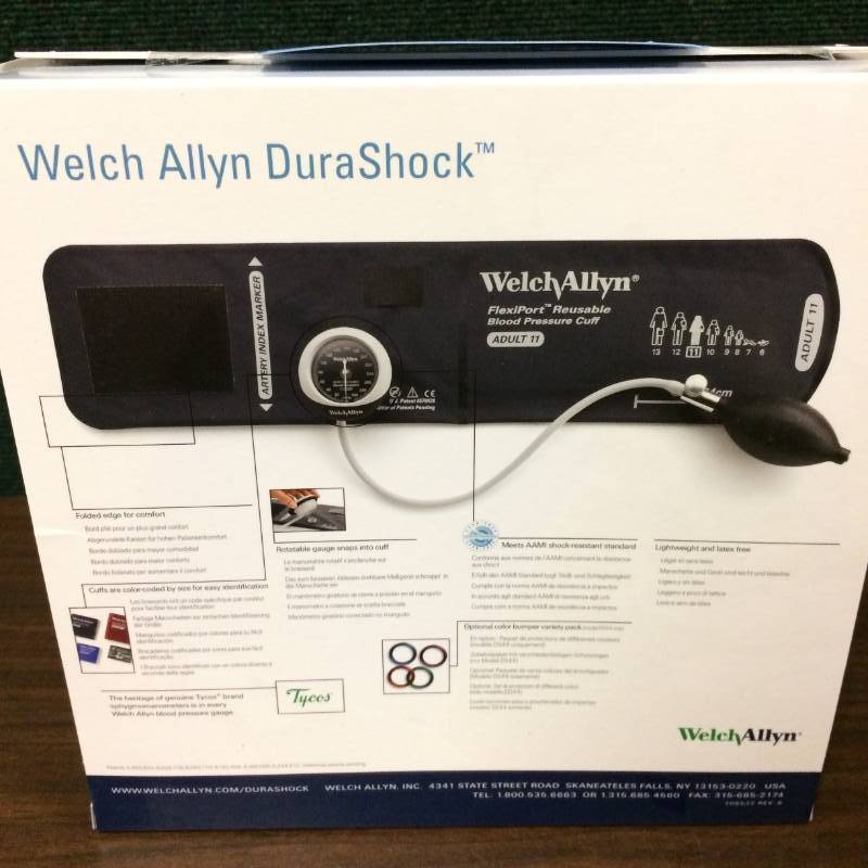Welch Allyn DuraShock DS44-11 Integrated Aneroid Sphygmomanometer - NEW