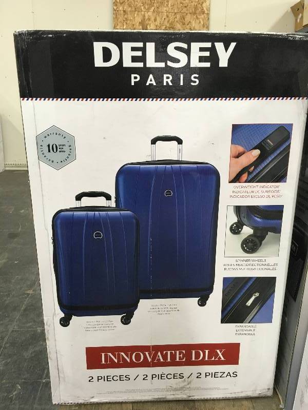 lot 78 image: Delsey 2Pc Hardside Luggage Set, Retail $149.99