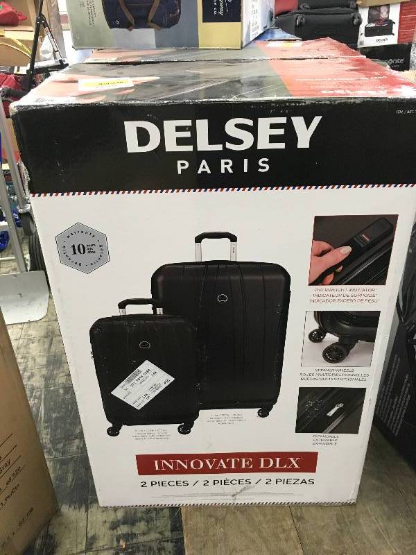 lot 80 image: Delsey 2Pc Hardside Luggage Set, Retail $149.99