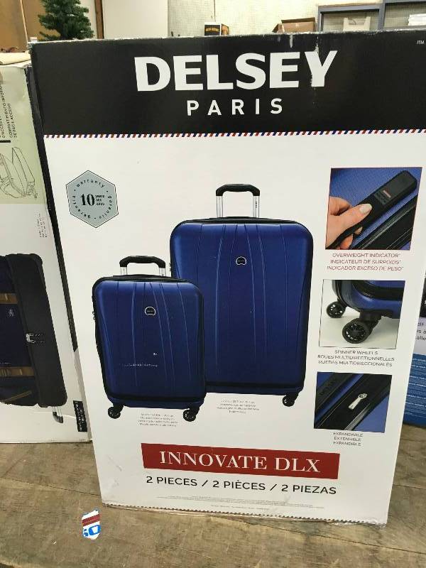 lot 89 image: Delsey 2Pc Hardside Luggage Set, Retail $149.99