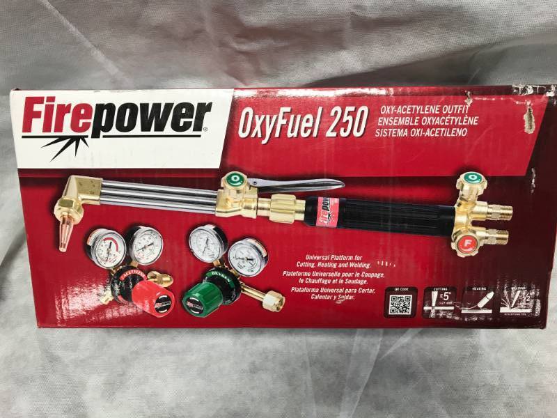 lot 5 image: Harris by Lincoln Firepower Oxyfuel 250 Welding System $369 msrp