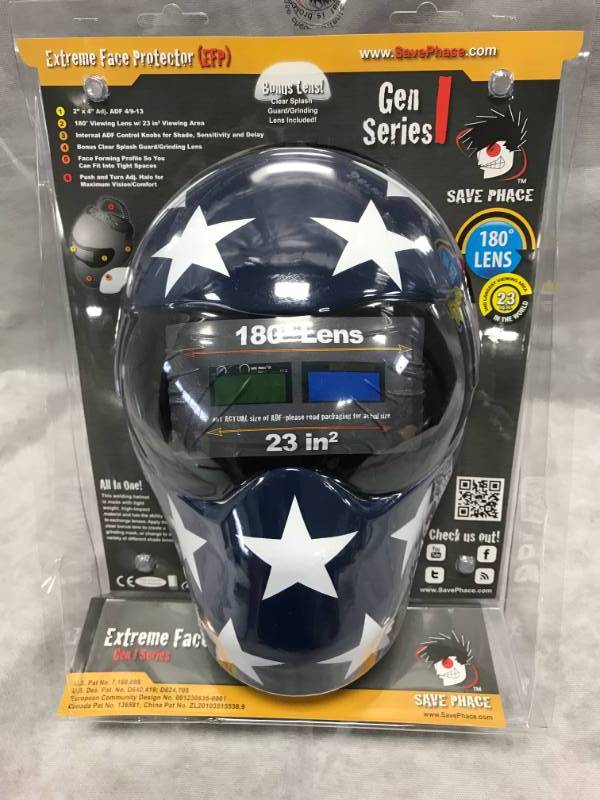lot 10 image: Save Phase Patriot Welding Helmet ADF49-13  MSRP $329